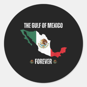 Sticker Rond Trump Golfe Du Mexique, Un Parti Libéral Anti-Trum