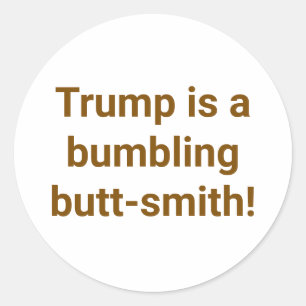 Sticker Rond Trump Hankamer Artjunkhaus Yum, le fabricant de fe