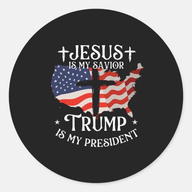 Sticker Rond Trump Is My President - Donald Trump Inauguration  (Devant)