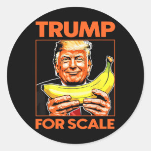 Sticker Rond Trump It's Nana (pour l'échelle) Starship Funny 10
