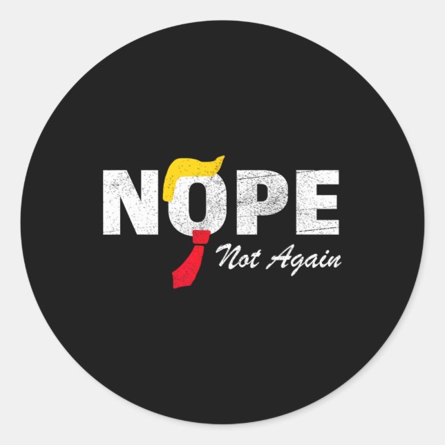 Sticker Rond Trump Kamala Harris 2024 - Électio (Devant)