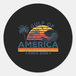 Sticker Rond Trump, le président Trump de l'Amérique du Golfe d