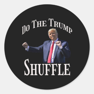 Sticker Rond Trump : l'humour politique et la danse amusent