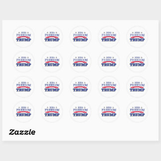 STICKER ROND TRUMP LIBERTÉ 2024