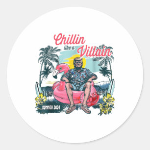 Sticker Rond Trump Me Trump, Trump Me, Un Trump Comme Un Vilain