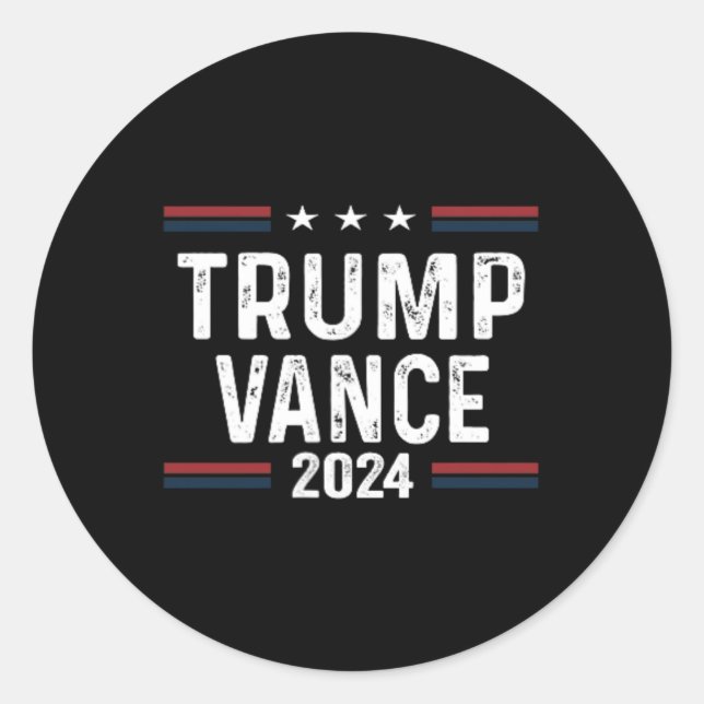 Sticker Rond Trump Meilleure Couverture Que 5g Pouvez-Vous Nous (Devant)