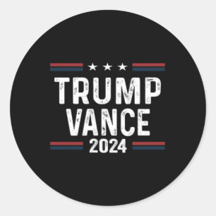 Sticker Rond Trump Meilleure Couverture Que 5g Pouvez-Vous Nous