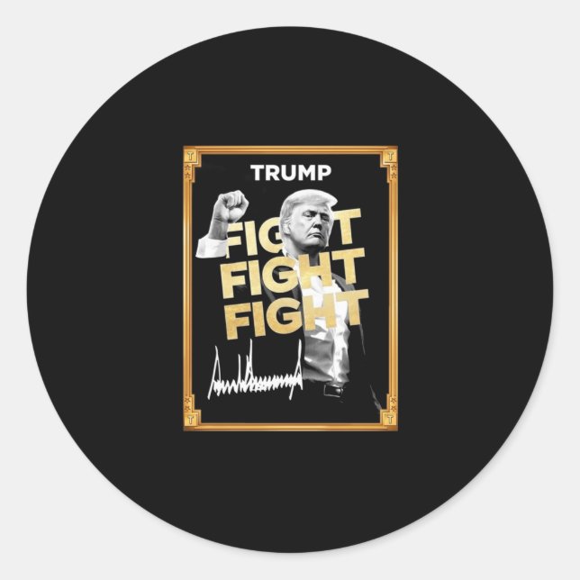 Sticker Rond Trump Meme Coin (Devant)