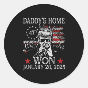 Sticker Rond Trump Merchandise Daddys Accueil Trump Inauguratio