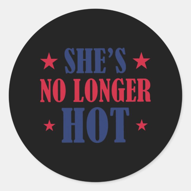 Sticker Rond Trump n'est plus une Trump (Devant)