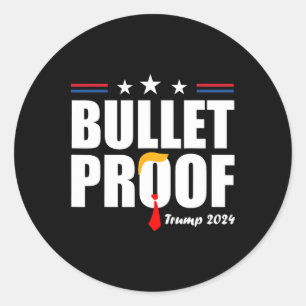 Sticker Rond Trump pare-balles