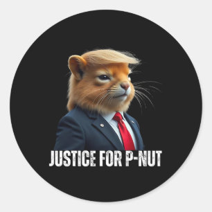 Sticker Rond Trump Pour La Noix De P La Justice Des Écureuils P