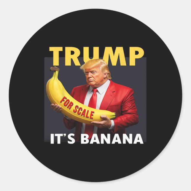 Sticker Rond Trump Pour Scale Bynana (Devant)