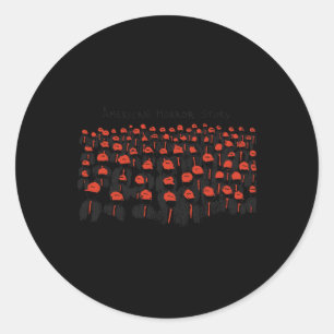 Sticker Rond Trump Président Usa Drapeau Halloween histoire d'h