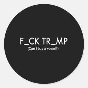 Sticker Rond Trump protestation T Shirt
