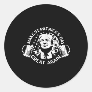 Sticker Rond Trump redonne à l'Amérique sa grandeur au Jour de