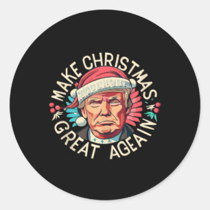 Sticker Rond Trump redonne sa grandeur à Noël 2024