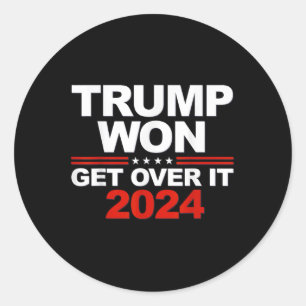 Sticker Rond Trump remportera le deuxième mandat Trump 2024