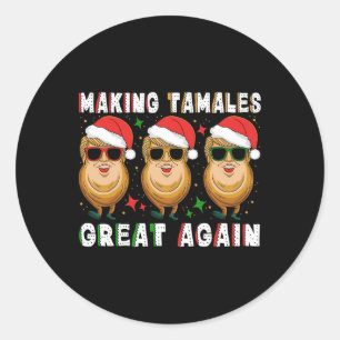 Sticker Rond Trump rendant à Tamale sa grandeur Noël Amérique m