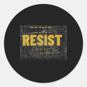 Sticker Rond Trump Résister Trump Protestation Anti Politique P