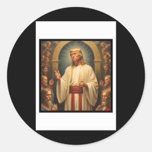 Sticker Rond Trump Sauveur