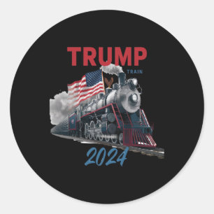 Sticker Rond Trump Shirt - Trump 2024 - Donald Trumpshirt -