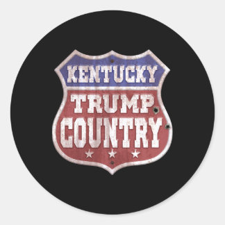 Sticker Rond Trump Sign - Kentucky Trump Country - Trump 