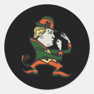 Sticker Rond Trump St. Paddy's Funny Trump St Patrick's Day 