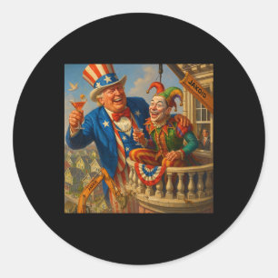 Sticker Rond Trump Taco Détente