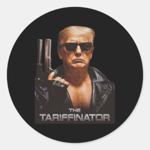 Sticker Rond Trump Tarifinator Jour de libération Tarif hommes