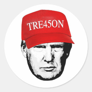 Sticker Rond Trump Tre45on