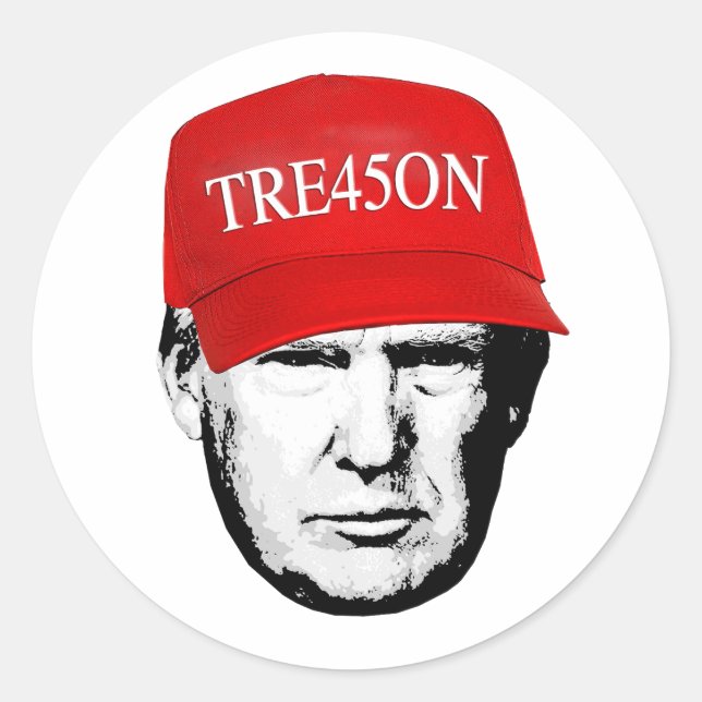Sticker Rond Trump Tre45on (Devant)