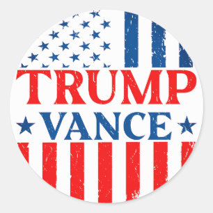 Sticker Rond Trump Vance