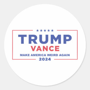 STICKER ROND TRUMP VANCE 2024