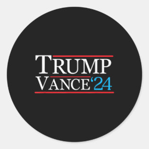 Sticker Rond Trump Vance Shirt 2024 Trump Campaign Mens Jd Vanc