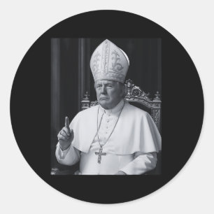 Sticker Rond Trump Veut Être Le Prochain Pape Ch