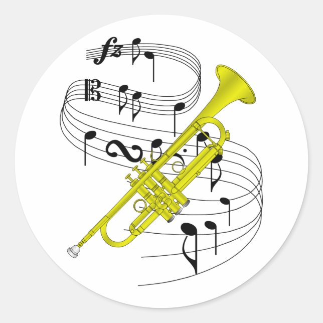 Sticker Rond Trumpet (Devant)