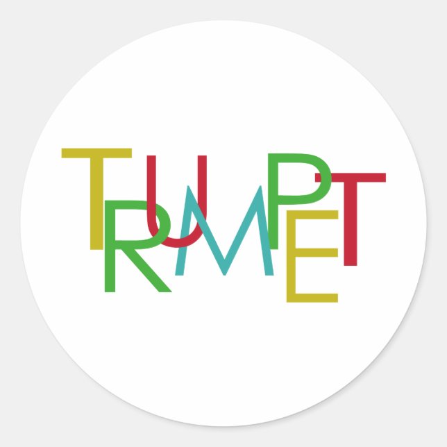 Sticker Rond Trumpet (Devant)