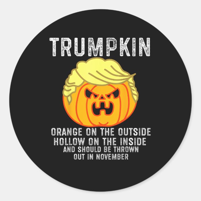 Sticker Rond Trumpkin À L'Intérieur (Devant)