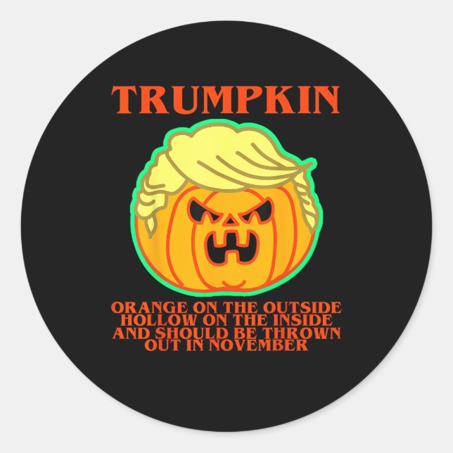 Sticker Rond Trumpkin drôle (Devant)