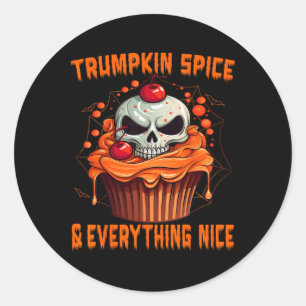Sticker Rond Trumpkin Épice Et Tout Ce Qui Est Agréable, Hallow