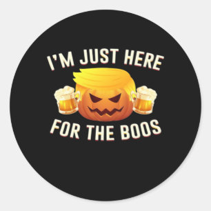 Sticker Rond Trumpkin Juste Pour Le Costume D'Halloween Boos