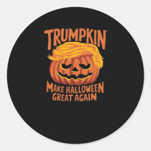 Sticker Rond Trumpkin rendre à l'Amérique Halloween grande à no