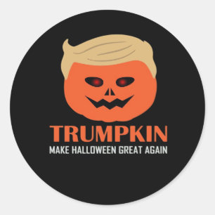 Sticker Rond Trumpkin rendre Halloween grand encore drôle P Éff