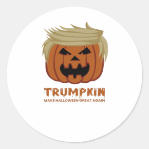 Sticker Rond Trumpkin - Rendre la beauté des Hallowees à nouvea