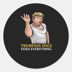 Sticker Rond Trumpkin Spice Fixe Tout