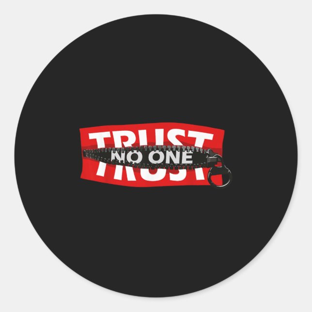 Sticker Rond Trust Graphic Tees - Cool Motivational Quotes Grap (Devant)