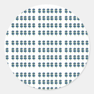 Sticker Rond Tshirt Fleurs Pressées, Fleurs sauvages Boho