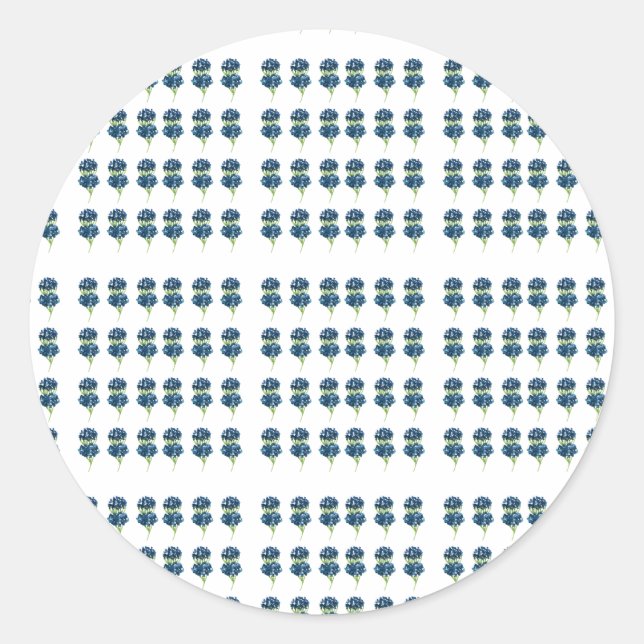 Sticker Rond Tshirt Fleurs Pressées, Fleurs sauvages Boho (Devant)