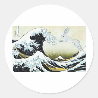 STICKER ROND TSUNAMI BUNNY